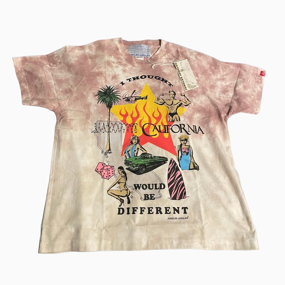 Jungles Jungles Graphic T-Shirt "I thought California would be different" tyedye